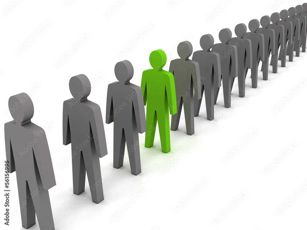 Unusual person. Concept 3D illustration Unusual person. Concept 3D illustration