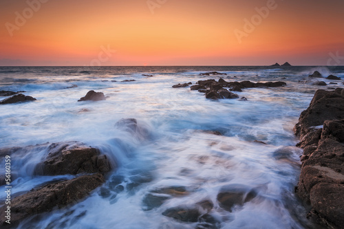 Sunset on the Cornish Coast