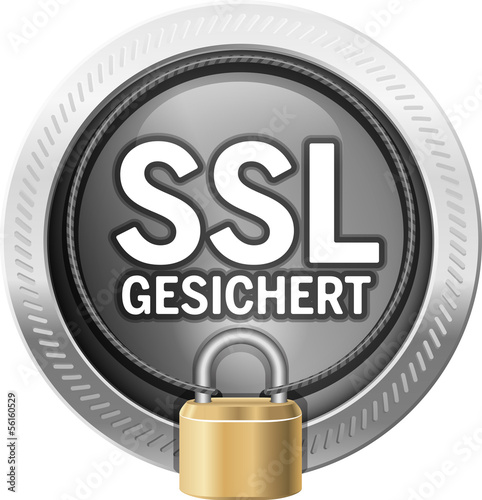 Button SSL gesichert mit Schloss