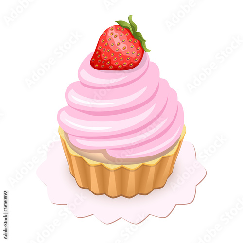 cake with strawberry