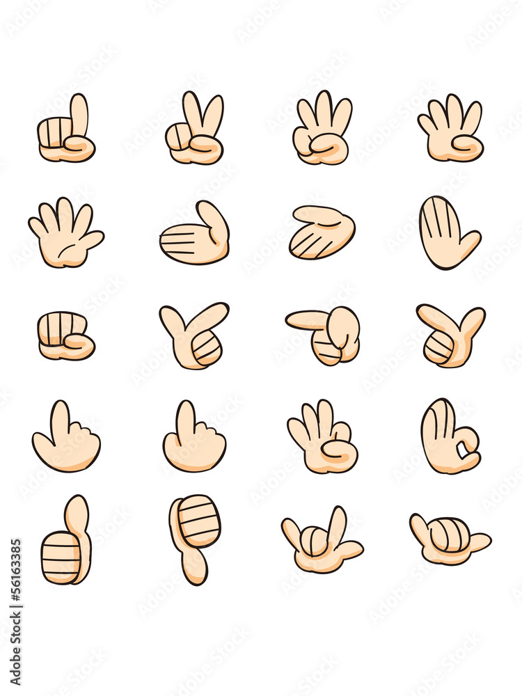 hand sign color （ハンドサイン　カラー）