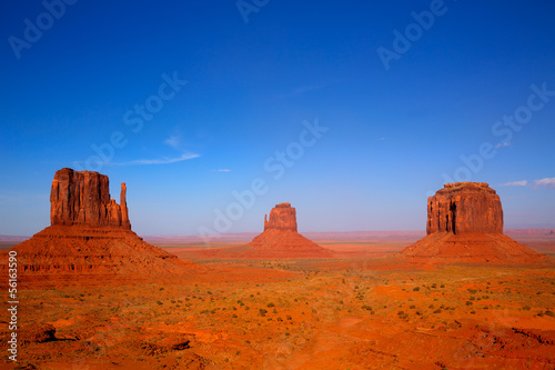 Monument Valley West and East Mittens and Merrick Butte © lunamarina
