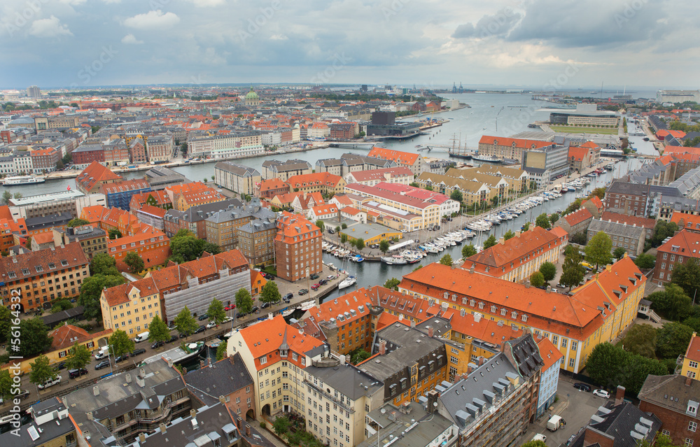 View of Copenhagen from Vor Frelsers Kirke