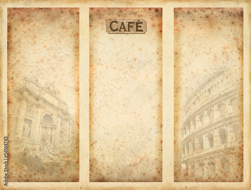 Fotografie Menu background