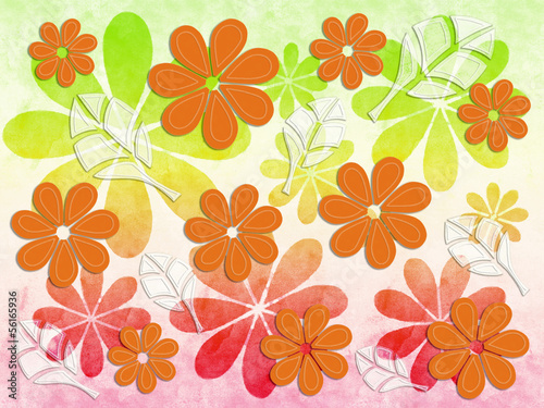 Wallpaper Mural Floral Pattern Autumn Torontodigital.ca