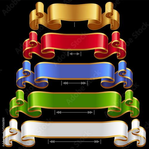Vector Ribbons set 12
