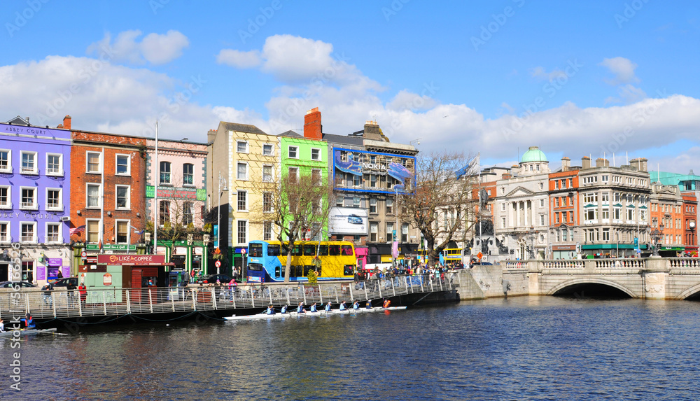 Naklejka premium Dublin, Irlandia