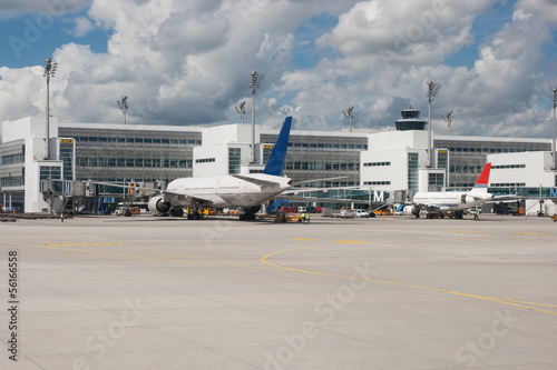 Planes in the airport