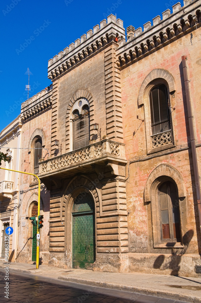 Historical Palace. Manduria. Puglia. Italy.