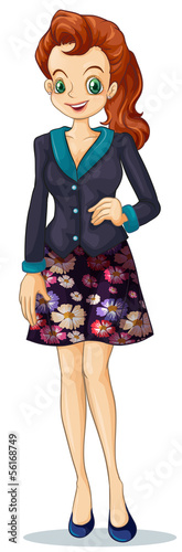 A smiling businesswoman