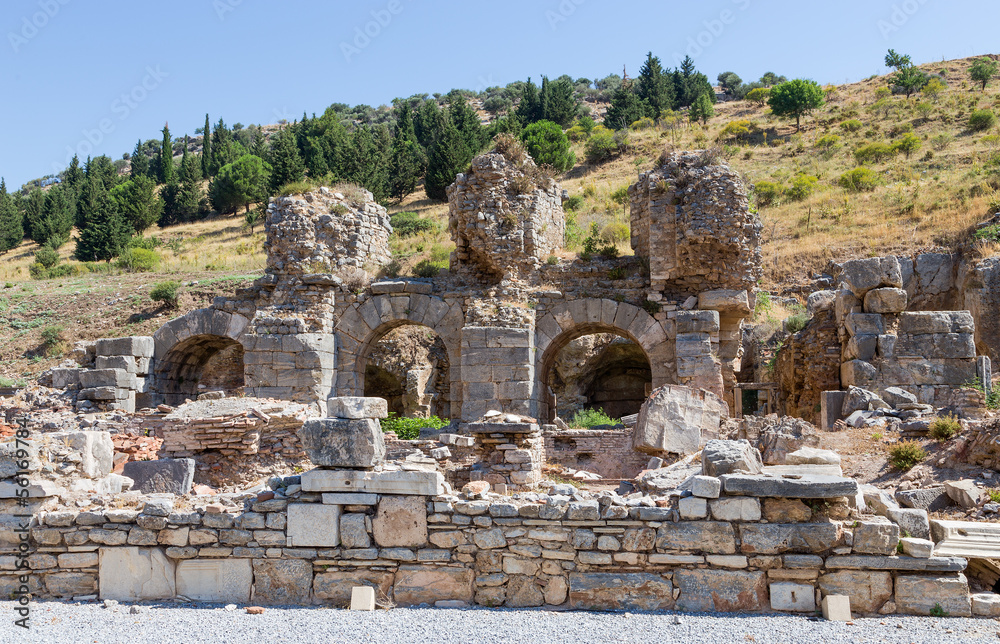 Bath of Varius ruins, Ephesus, Turkey