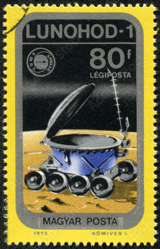 Lunokhod-1, the first of two unmanned lunar vehicle in space