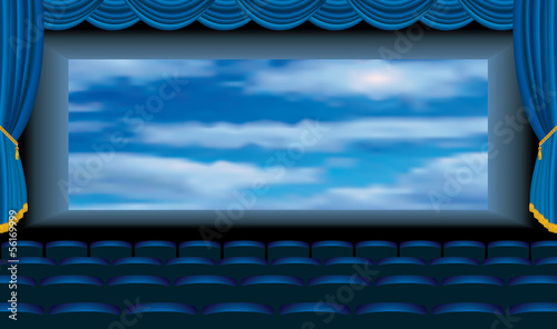 blue cinema clouds