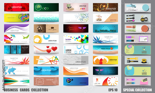 Business Cards, Different Profiles And Topics - Set