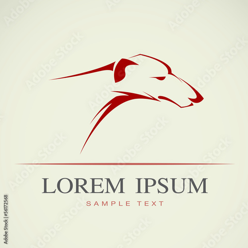 Vector image of an dog