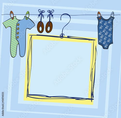 Cute scrapbook  with baby elements.
