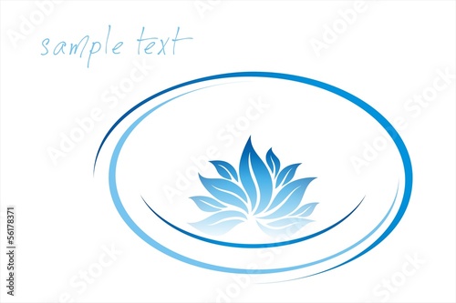 Fototapeta Naklejka Na Ścianę i Meble -  water lily , Buddha, Eco friendly business logo design