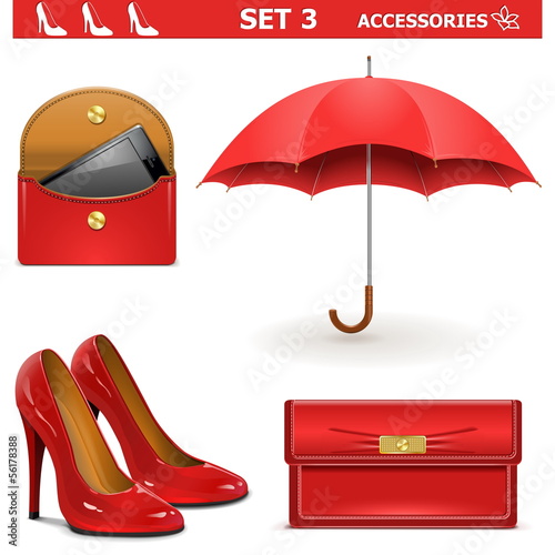 Vector Female Accessories Set 3