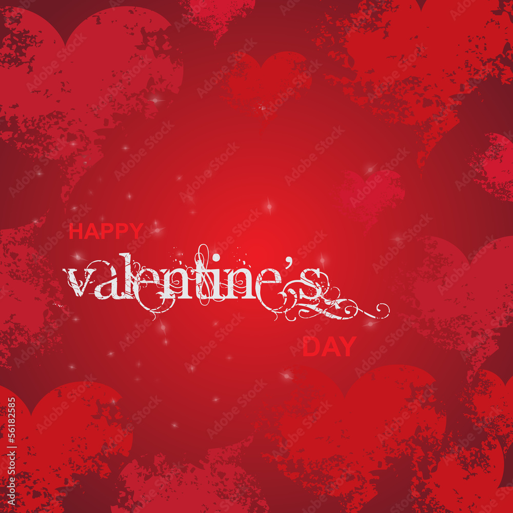 Valentines Day Greeting Card And Background