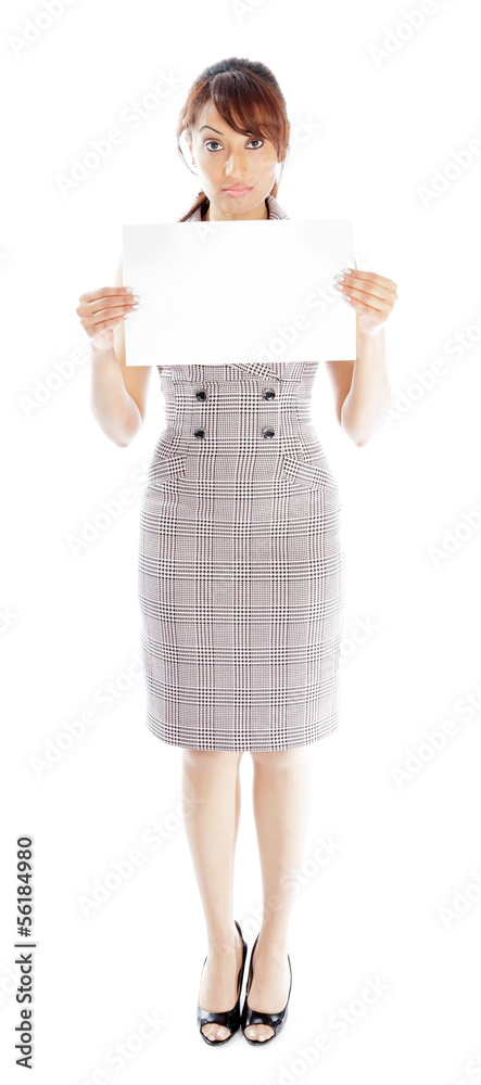 Attractive Indian woman isolated on white background Attractive Indian woman isolated on white background