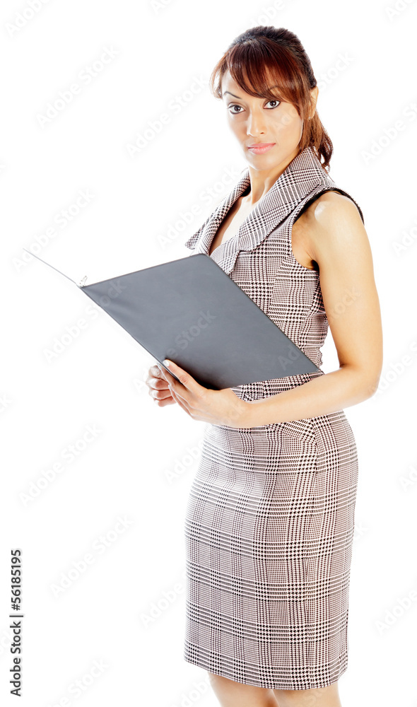 Attractive Indian woman isolated on white background Attractive Indian woman isolated on white background