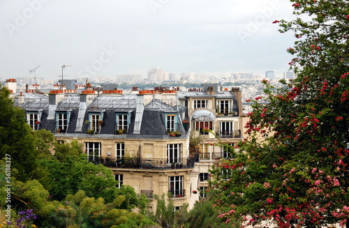 View on Paris from Montmartre hill © magspace
