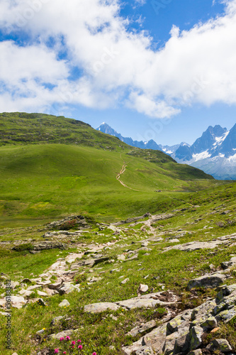 A beautiful view of the french alps