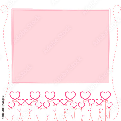 Cute pink background,cute card of love © kedsirin