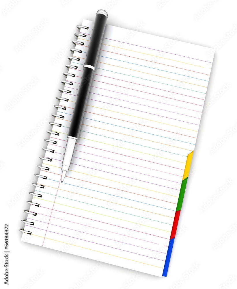 Notepad, pen Notepad, pen