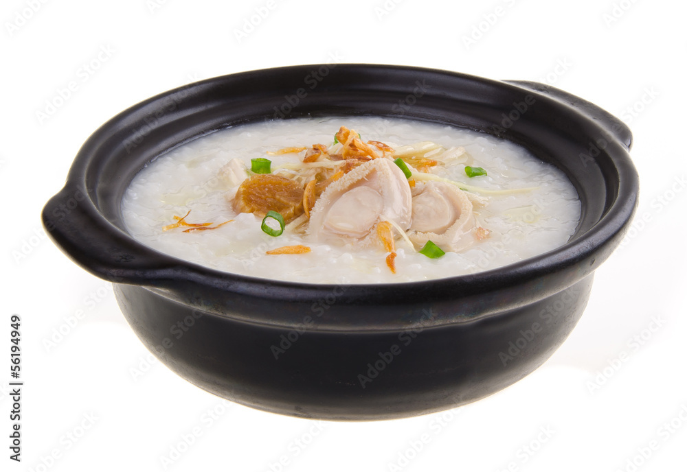 abalone porridge rice gruel