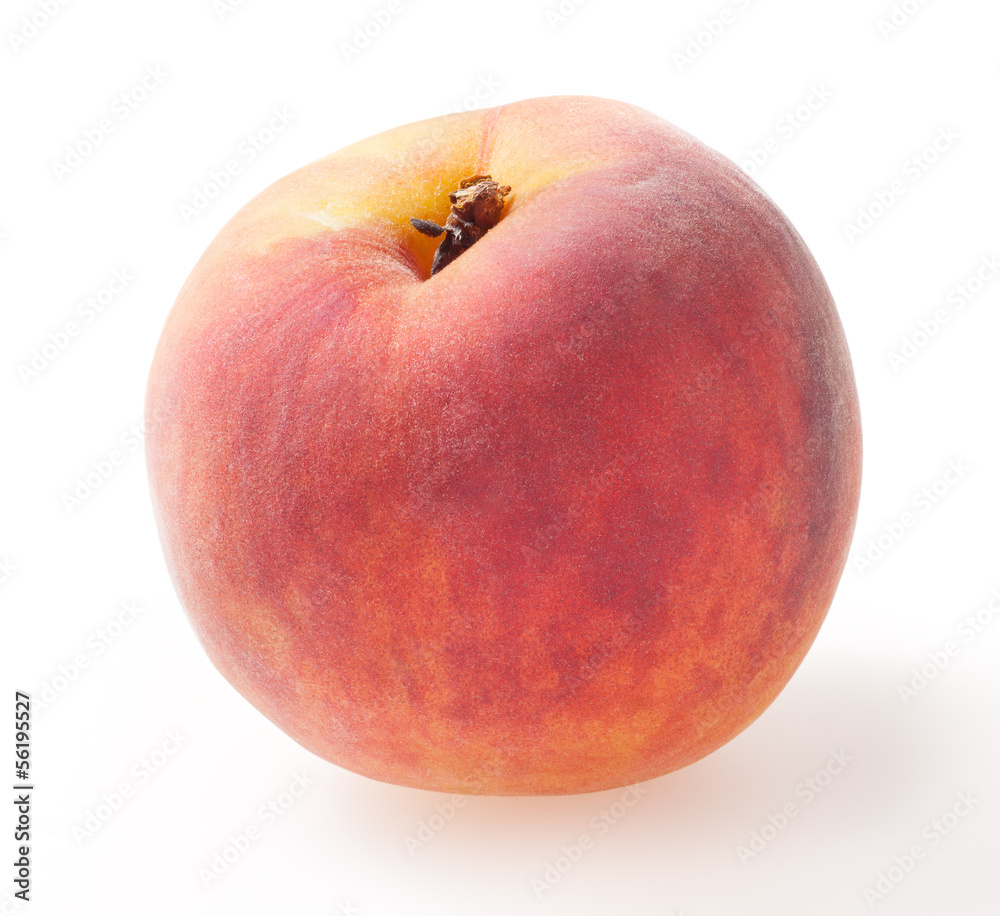 Peach isolated on white background with clipping path Peach isolated on white background with clipping path