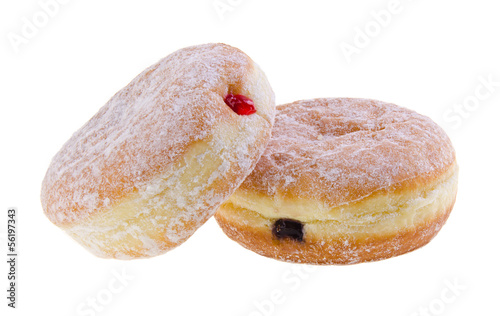 donut. jelly filled doughnuts on background photo