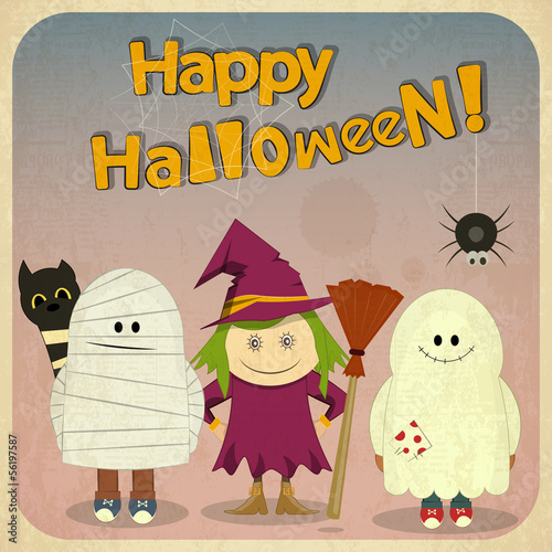 Halloween Retro Card