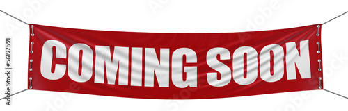 “Coming soon” banner  (clipping path included)