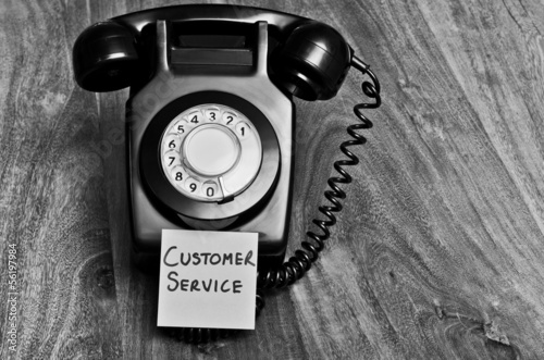 Customer service retro telephone