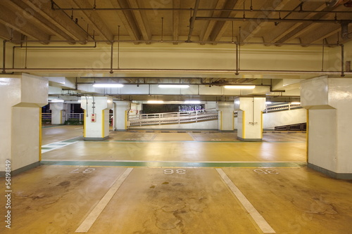 Parking garage underground