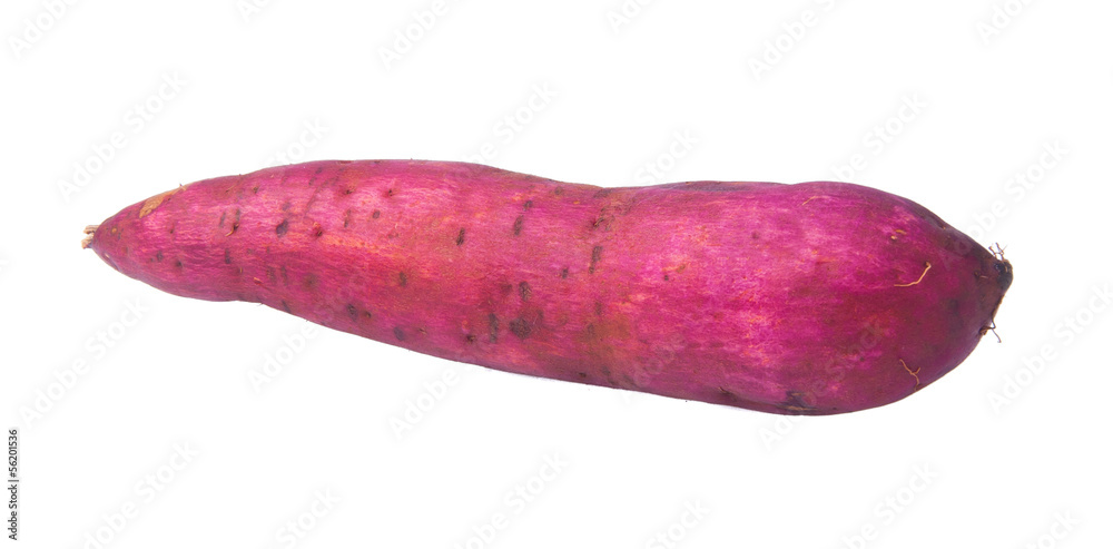 sweet potato on background