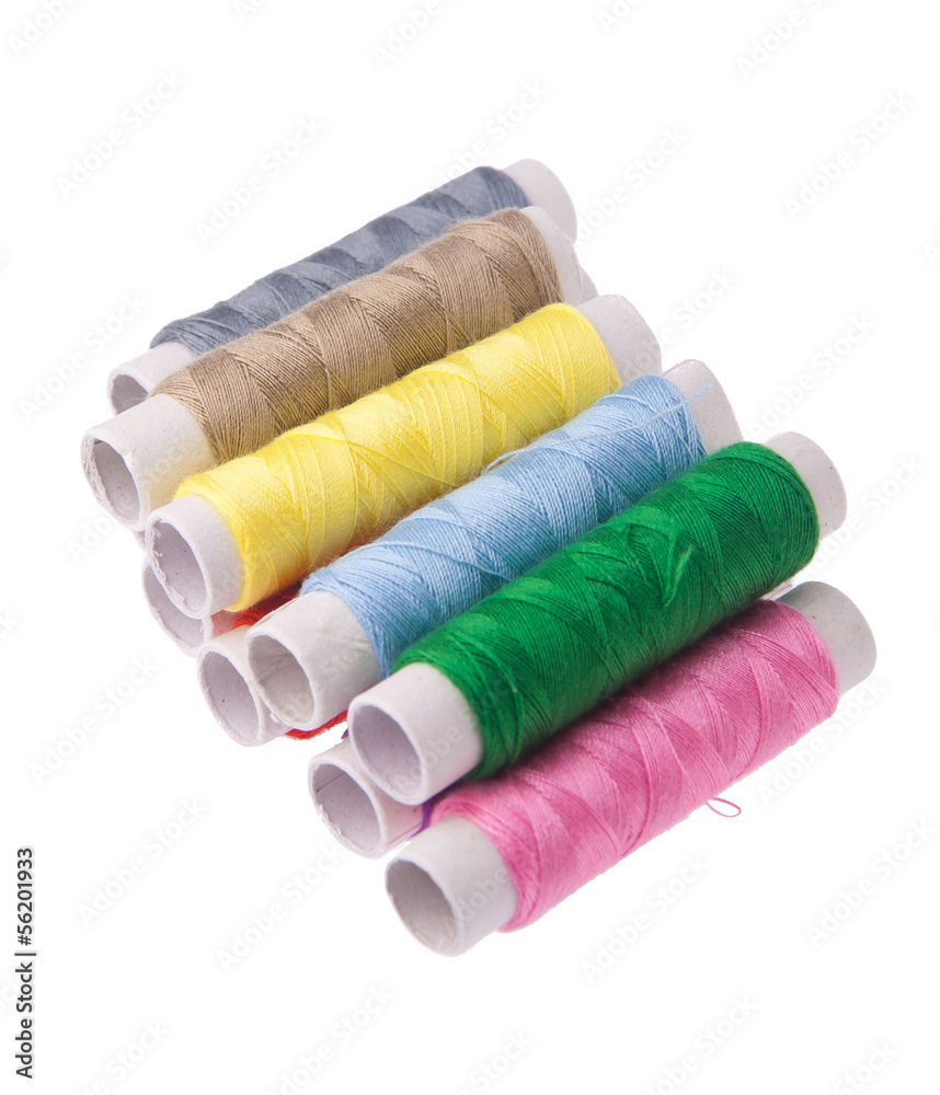 bobbins of thread on background bobbins of thread on background
