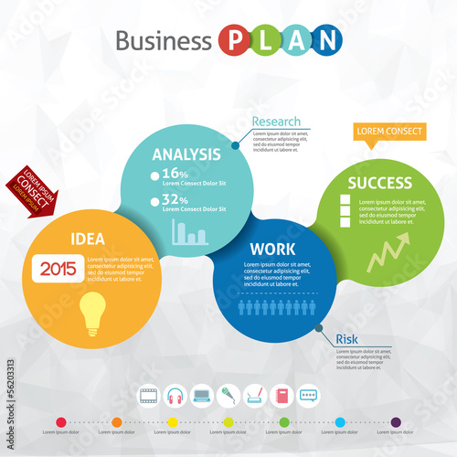 Modern business circle - business pan