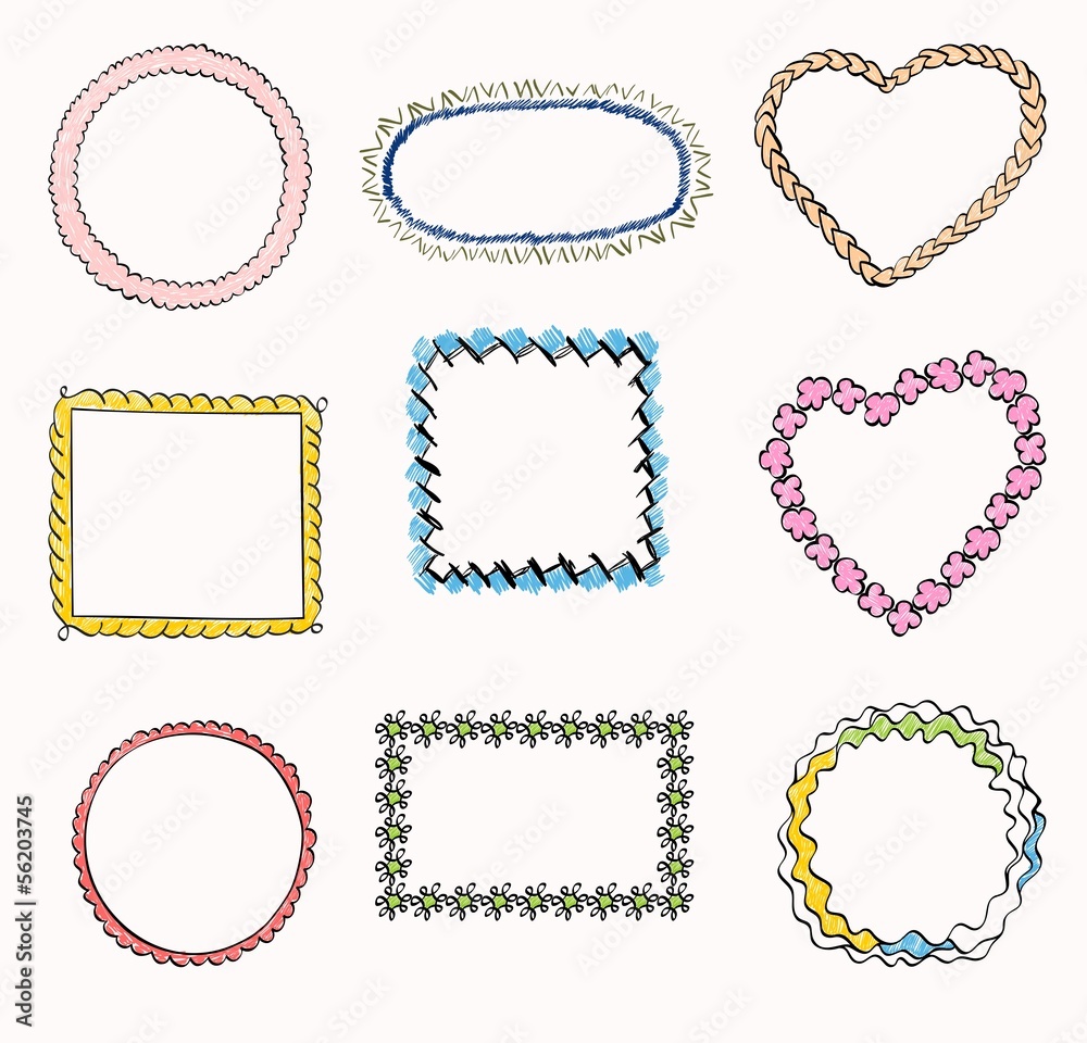 Illustration of Hand-Drawn Doodles and Design Elements. Illustration of Hand-Drawn Doodles and Design Elements.