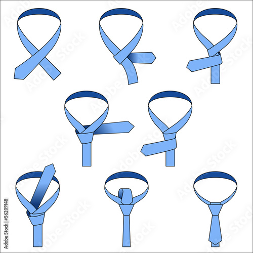 Tie - Double Simple Knot (Instruction); EPS8