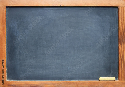 blank chalkboard in a frame