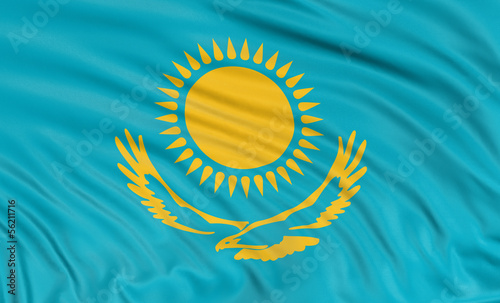 3D Kazakh flag