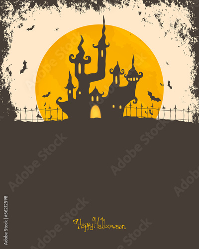 Vector Illustration of an Abstract Halloween Background