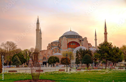 Obraz na płótnie Hagia Sophia in Istanbul, Turkey w salonie