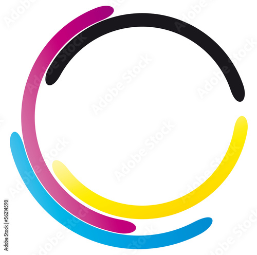 Druckerei,  drucken, offset druck - offset - CMYK - Logo