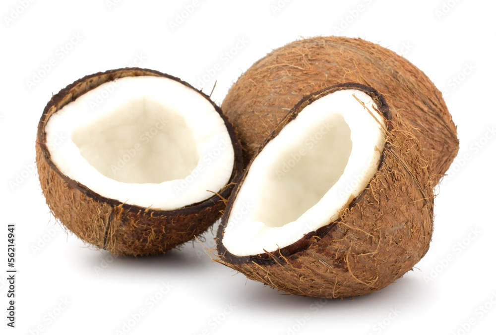 Coconuts isolated on white background Coconuts isolated on white background