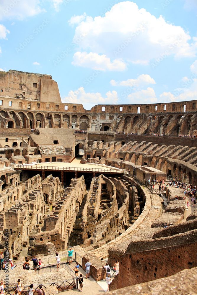 Colosseum interior, Rome Italy