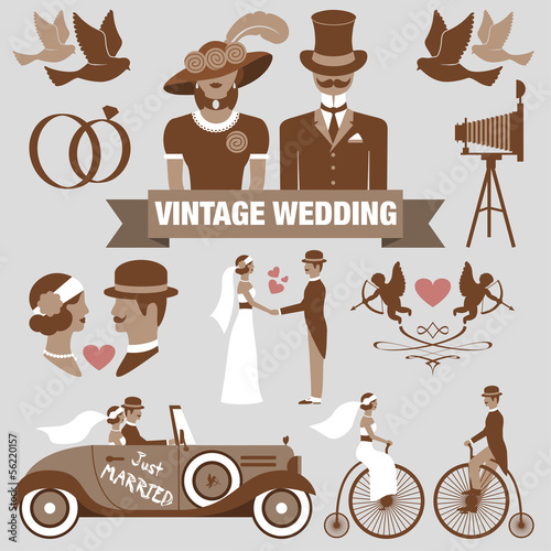 vintage wedding set