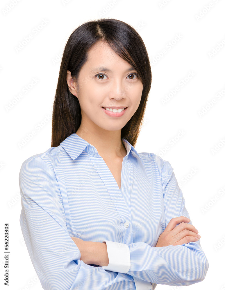 Asian businesswoman isolated on white Asian businesswoman isolated on white